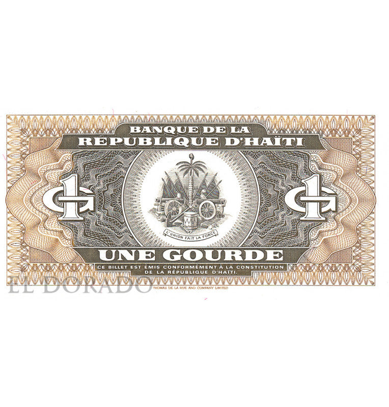 Haití 1 Gourde 1992-1993 Pick 259a
